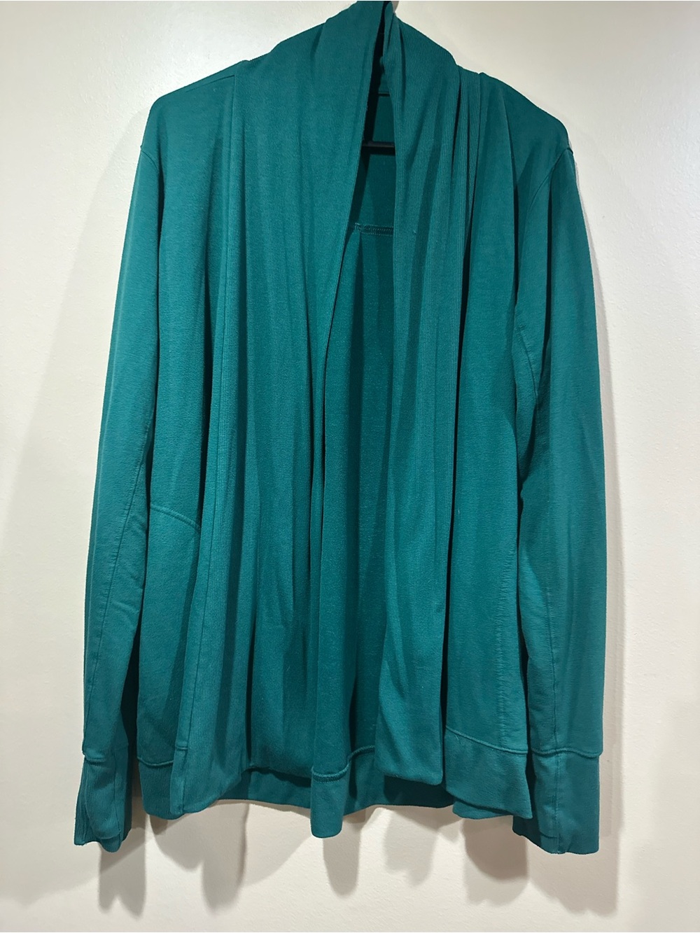 tek gear Teal Open-Front Lightweight Shirt Jacket